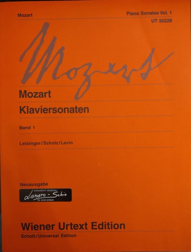 Mozart sonate per piano - piano, vol