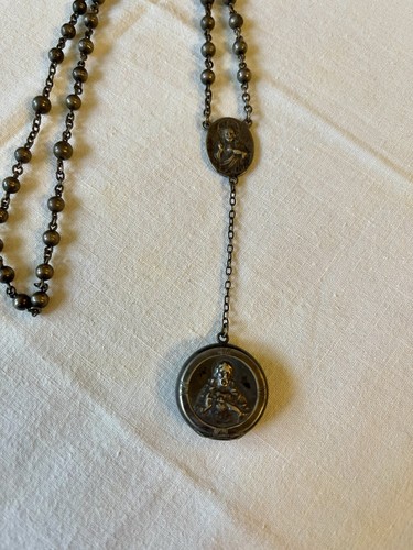 Rosario antico argento