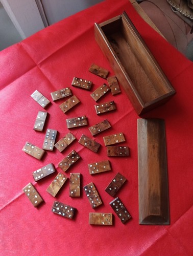 Domino legno madreperla - legno,