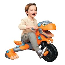 Triciclo Little Tikes Ride-On Chompin' Dino con suono e coda Wag dinosauro 