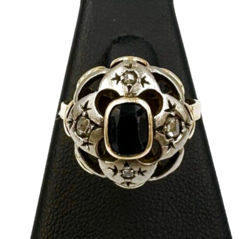 Anello antico oro 18k - oro, e