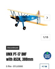 Nuovo UMX PT-17 BNF con AS3X