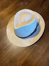 CAPPELLO PANAMA MADE IN ITALY VERA PAGLIA INTRECCIATA