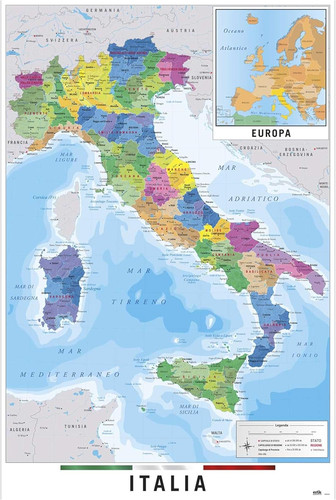 Cartina geografica italia - cartina,