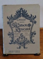 MANON LESCAUT Spartito canto - pianoforte Giacomo Puccini Ricordi