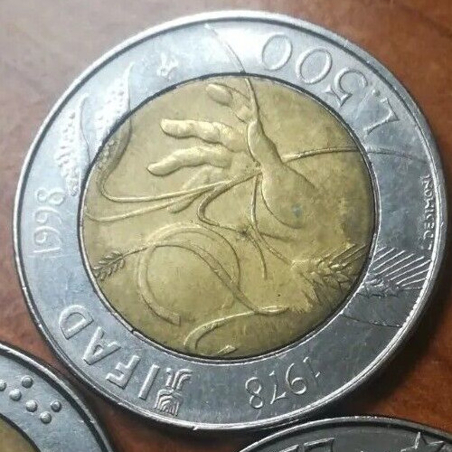 Moneta 500 lire bimetalliche - 500,