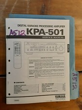 Yamaha kpa-501 Service Manual
