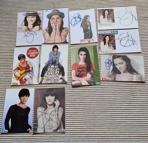Autografi della cantante elisa - della,