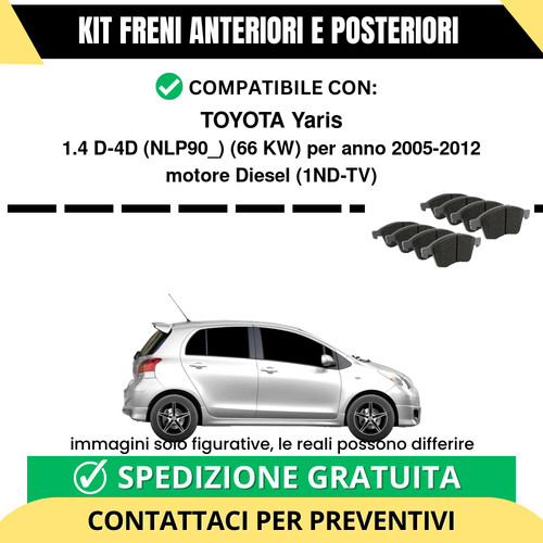 Pastiglie freno ant post - pastiglie, +