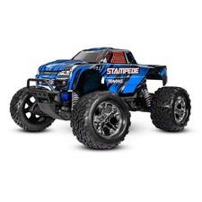 Traxxas 37254-8-BLUE Stampede blu 1:10 2WD Monster Truck RTR Clipless batteria/carica