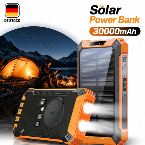 Powerbank 30000mah solar power - powerbank,