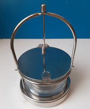 FRATELLI CALDERONI BELLA FORMAGGIERA IN ACCIAIO E VETRO MADE IN ITALY GIO PONTI