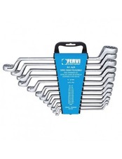 Serie Chiavi fisse Fervi 0476 combinate poligonali a stella cromo 6-32 mm lucide