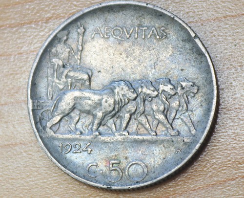 1924 italia centesimi bordo - italia,