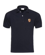 Polo PORSCHE t-shirt Nera Cotone Originale