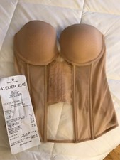 Bustino ATELIER EME' in tulle color nude tg 4^C-Mai usato per errato acquisto 