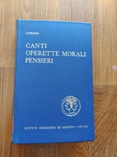Giacomo Leopardi - Canti / Operette morali / Pensieri, De Agostini 1964