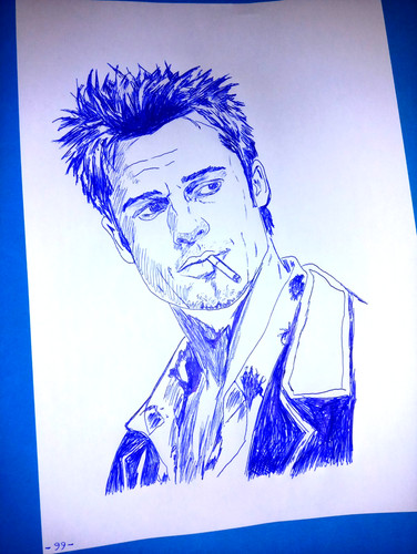 Disegno tyler durden - disegno, fight