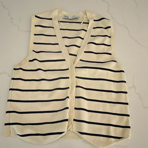 Maglione smanicato zara avorio - smanicato,