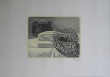 Luigi VOLPI Acquaforte 1986, foglio cm 35x50 (19,8x24,5) es: P.A. tir:150