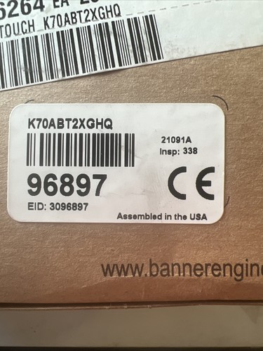 Banner engineering k70abt2xghq - banner,