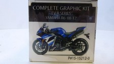 Kit Grafico Adesivi Decorativi Compatibile Con Yamaha R6 08-12 Blu-Nero