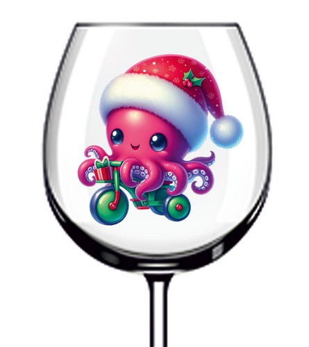 12x adesivo vinile rosa natale - 12x,