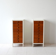 MidCentury Comodini vintage con cassetti, design scandinavo vintage, anni ’60