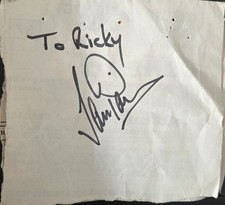 Ian Paice - Deep Purple - original Autograph