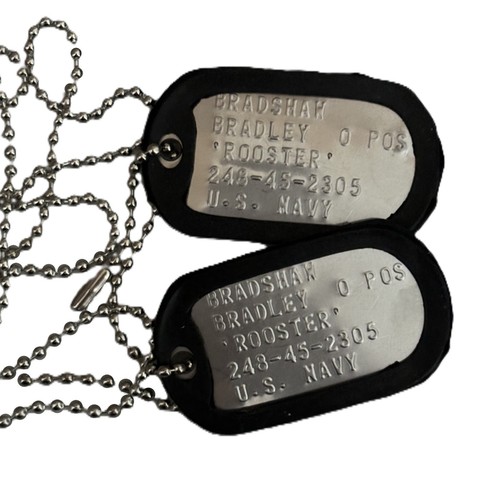 Dogtag piastrine militari inox - militari,