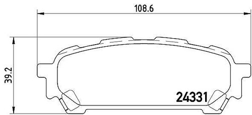 Brembo set pastiglie - di, freno