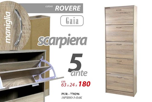 Mobile scarpiera gaia legno - mobile, in