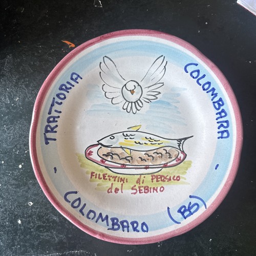 Piatto buon ricordo colombara - piatto,