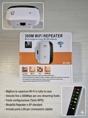 Ripetitore m300 extender - ripetitore, wi-fi