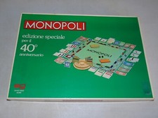 MONOPOLI EDIZIONE SPECIALE PER IL 40° ANNIVERSARIO - EG