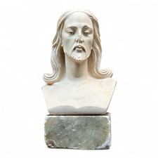 Gesù cristo -Busto Firmato A. Giannelli - Base In Onice- Arte Sacra Anni ‘60-‘70