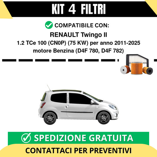 Kit filtri tagliando per - 4,