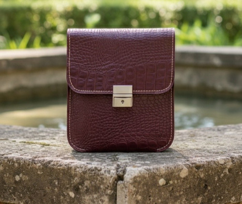 Borsa pelle coccodrillo - pelle,