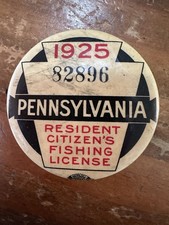 Spilla licenza di pesca Pennsylvania 1925 (81296)