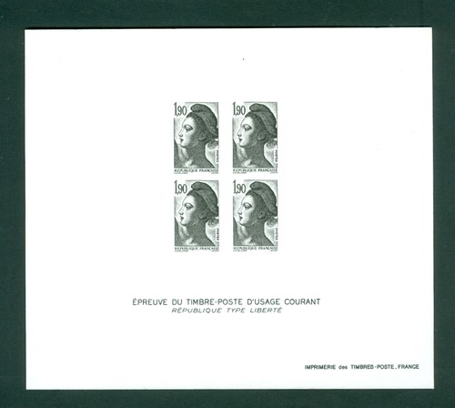 Francia stampa nera mnh - nera,