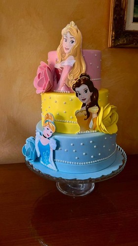 Torta scenografica principesse - torta,