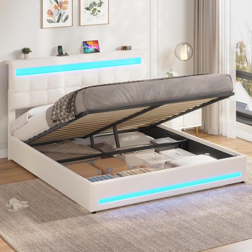 Letto matrimoniale contenitore - letto,