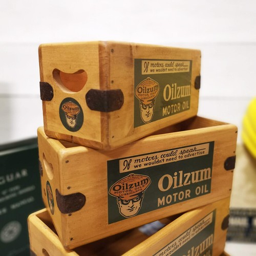 Oilzum vintage box wooden - oilzum,