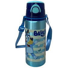 BORRACCIA ALLUMINIO BLUEY BINGO BOTTIGLIA 730 ML CON APERTURA POP-UP E TRACOLLA