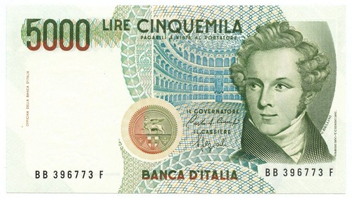 5000 lire banca italia - 5000,