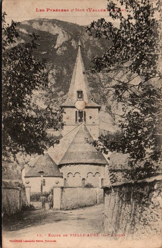 Cpa eglise vielle aure - , vielle-aure