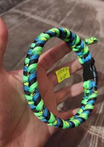 Collare cane paracord verde - collare,