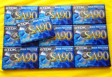 10 nastri cassette TDK SA 90 1997 + SCATOLA ORIGINALE ++ SIGILLATI ++