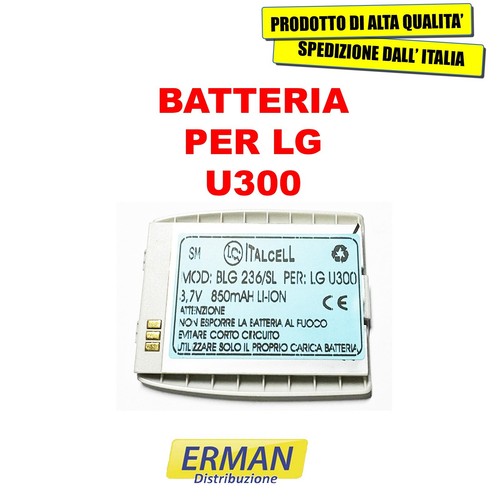 Batteria per u300 silver - lg,