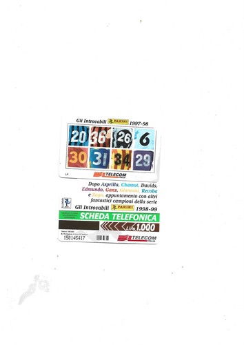 Figurine panini scheda - panini, -scheda